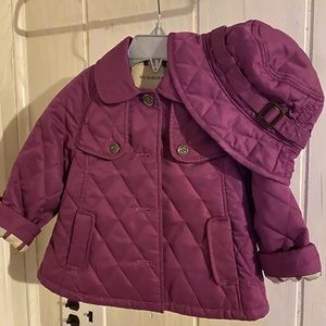 Burberry coat & hat